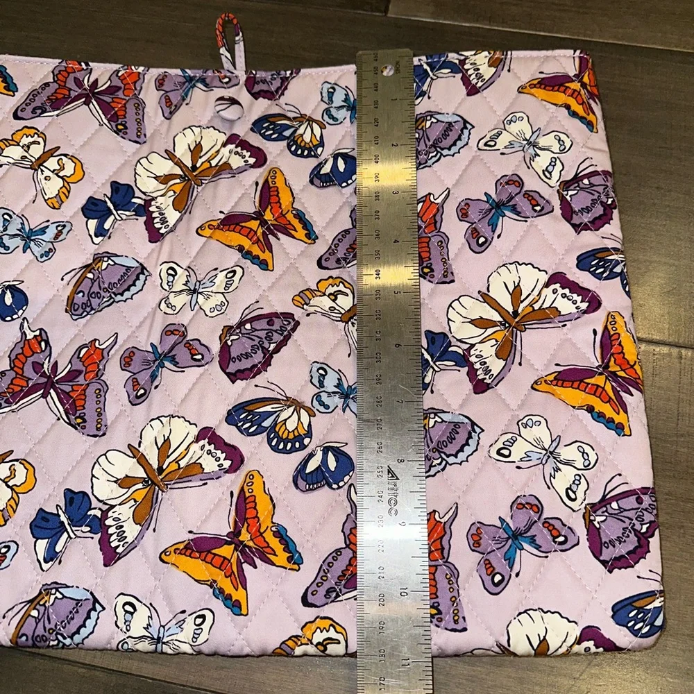 Vera Bradley Purple Butterflies Laptop Case Cover Pouch NWT